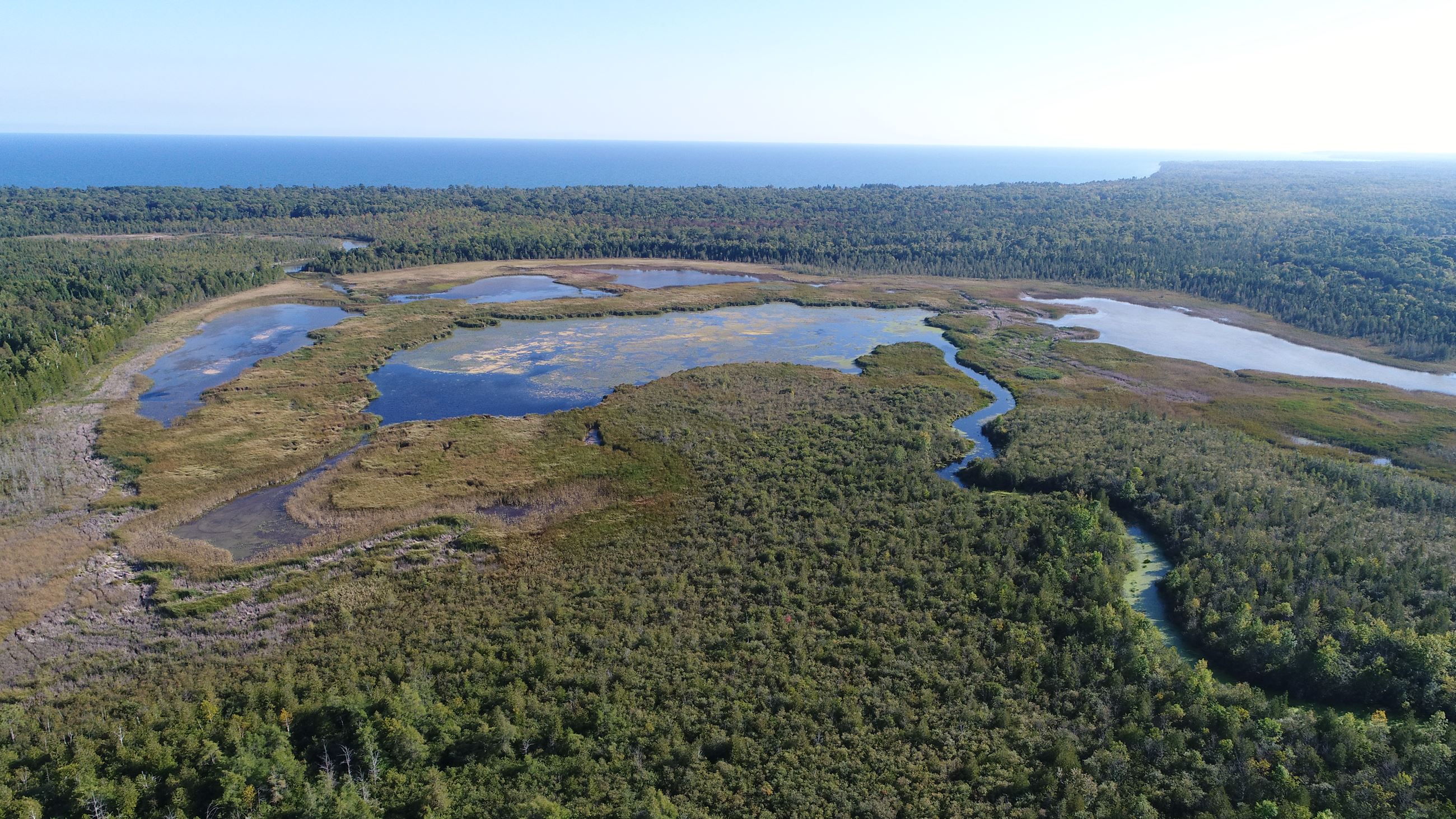 Aerial picture of Dunes Lake
